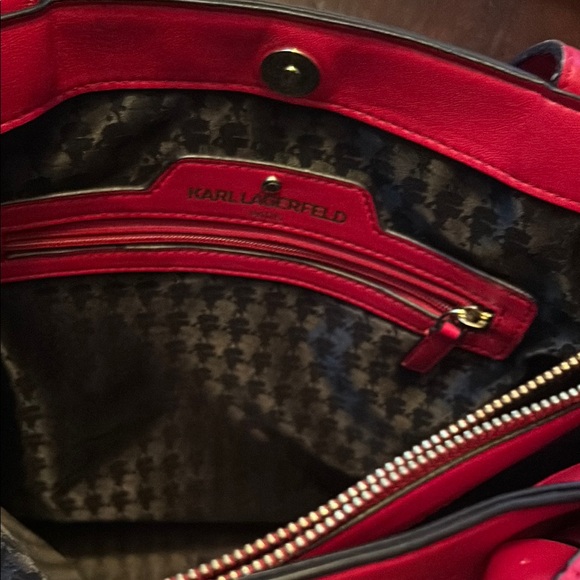 Karl Lagerfeld Red Women's Bag - Picture 8 of 12
